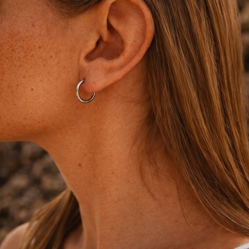 Kolczyki PLENA Daily Hoop srebrne.jpg